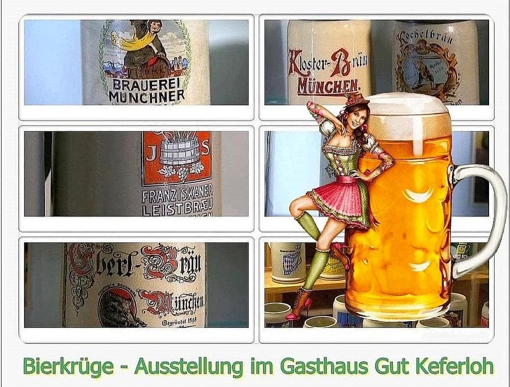 Bierkrüge im Gasthaus Keferloh