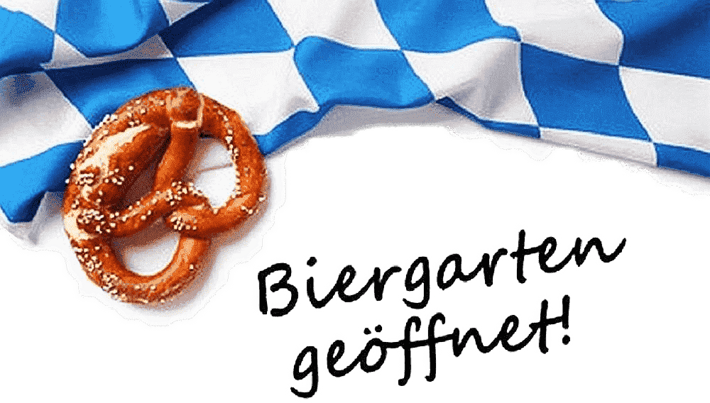 Biergarten geöffnet